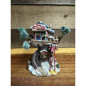 Christmas Village Elf Tree House 6” Tall